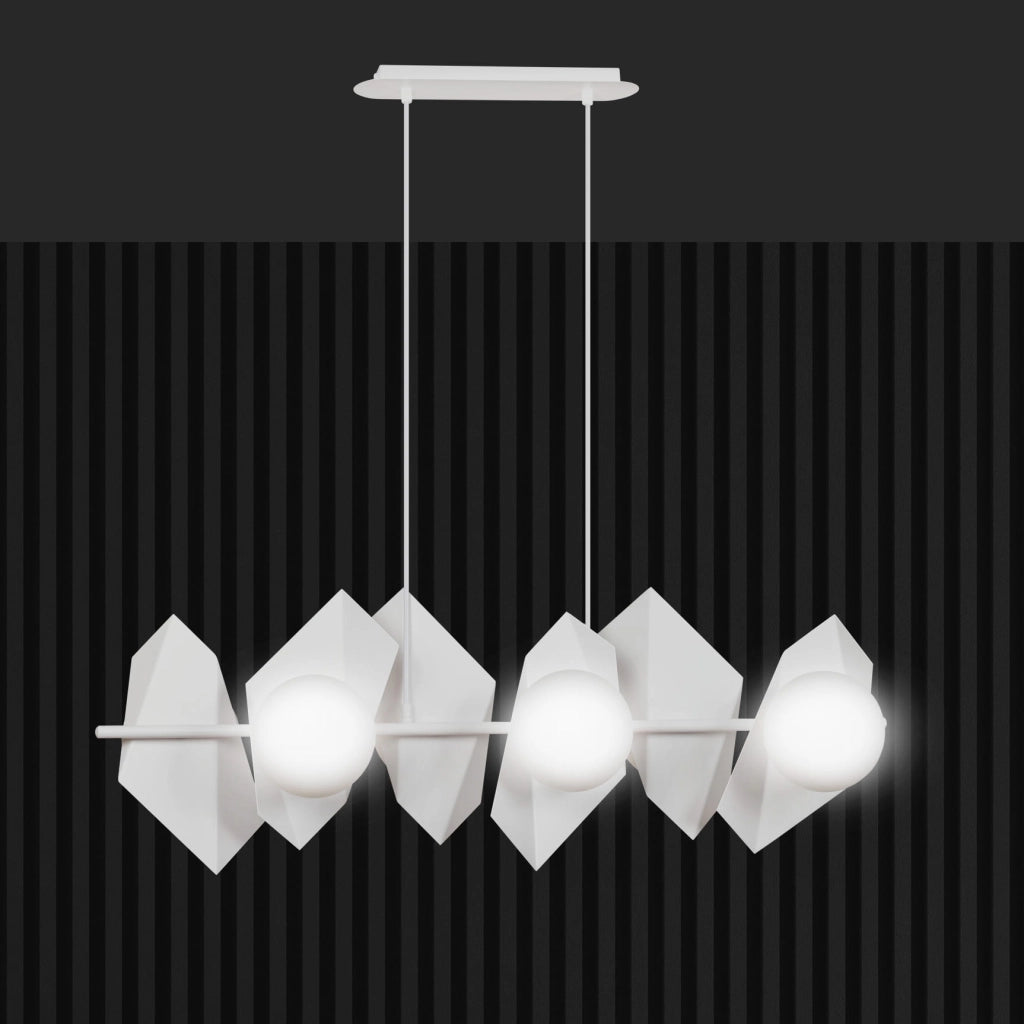 Lampadario Emibig Drifton 6 bianco 6xE14 dimmerabile