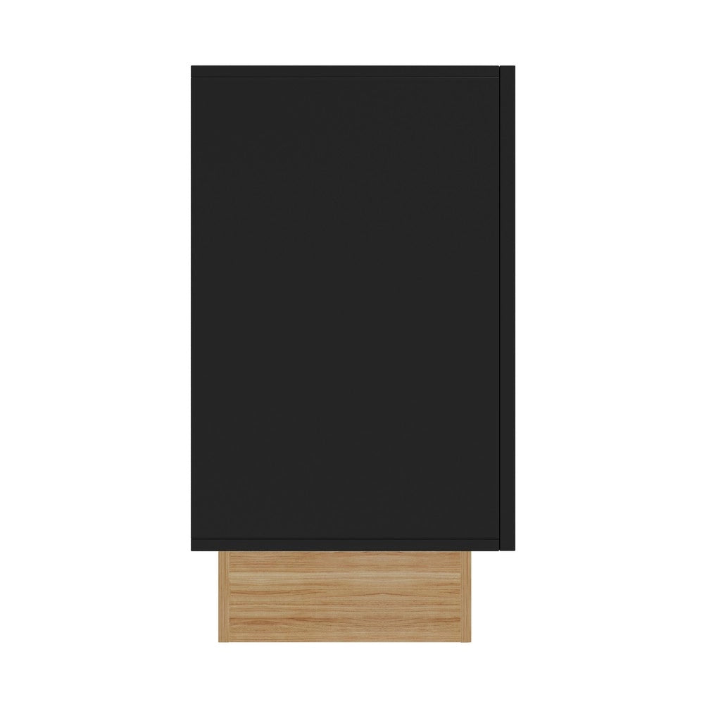 Credenza Moderna 4 Ante ¨C MINIMAL ¨C Bianco/Legno, 160x75x38