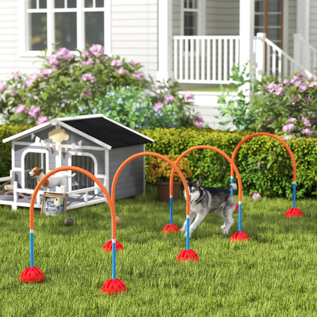 Set Attrezzatura Agility per Cani 4 Pezzi ¨C Minimal ¨C Blu