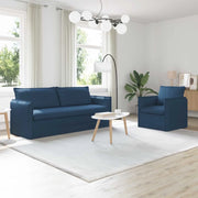 Set di divani 2 pcs Blu 196 x 82 x 85 cm Tessuto 3407617