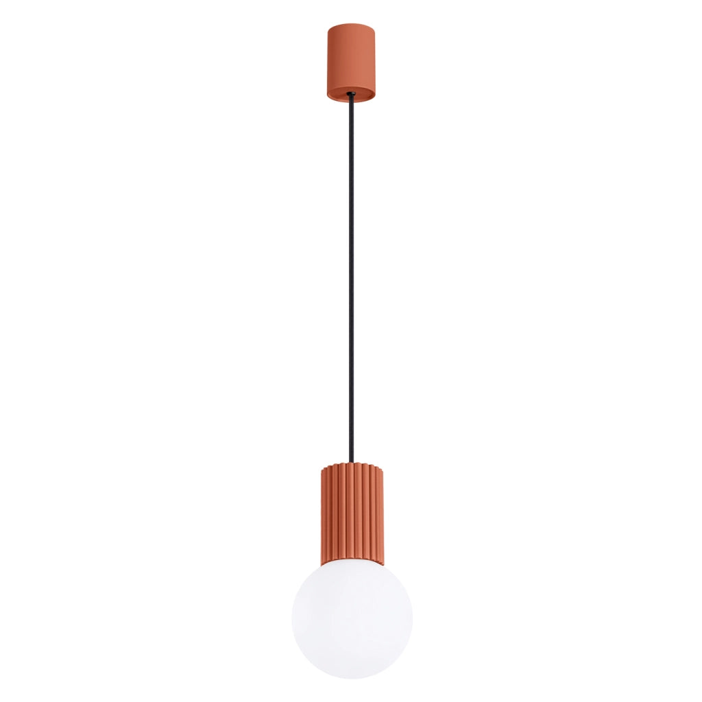 Lampada a sospensione HALO 1 rosso ocra
