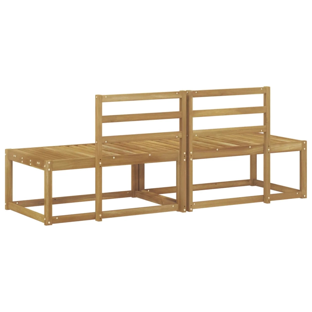 Divano da Esterno 2 Pezzo Bianco 182,5 x 63 x 73 cm 901482
