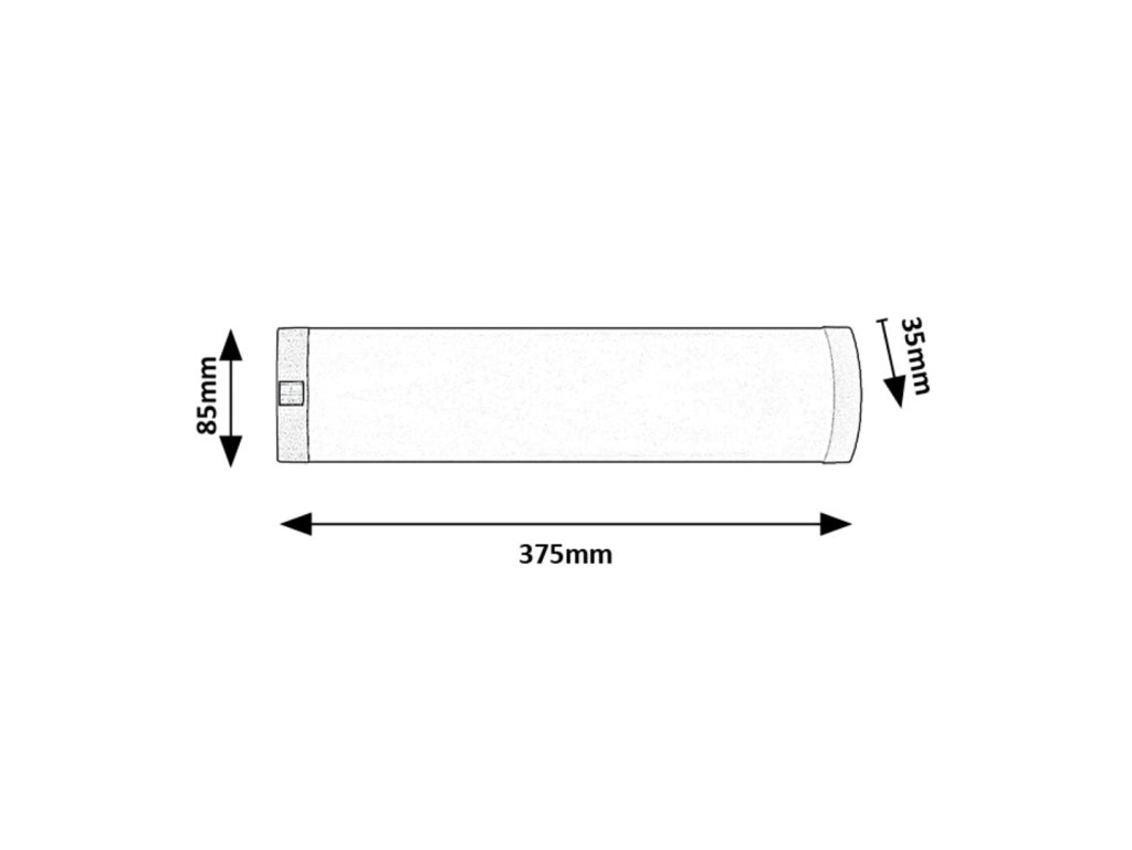 Lampada sottopensile LED 5W 37cm 4000K argento Rabalux