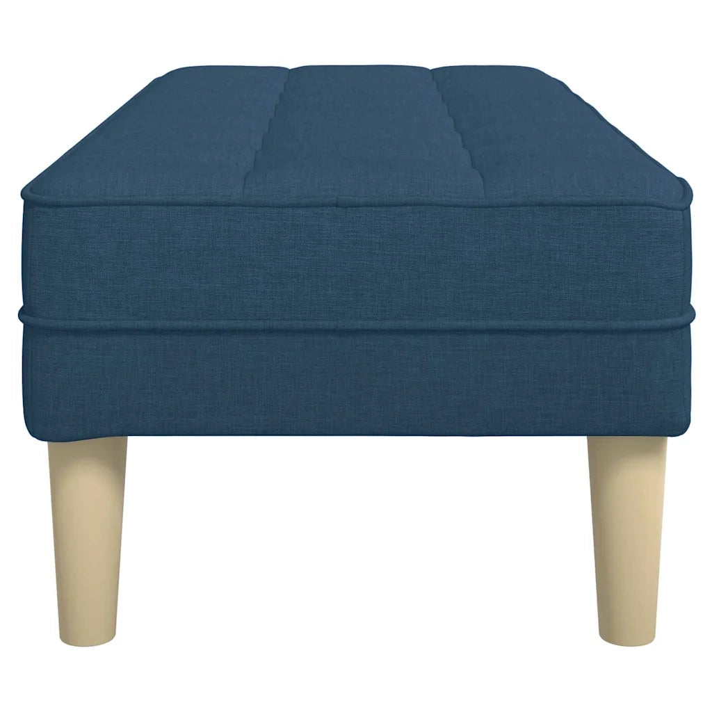 panchina con cuscino Blu 113 x 57 x 39 cm Tessuto 42001942