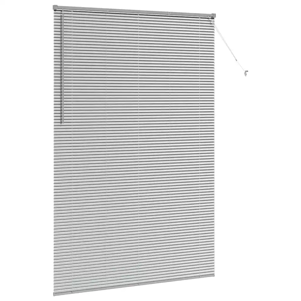 Tendaggi a Veneziana | Tenda a lamelle Argento 220 x 145 cm Alluminio