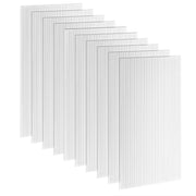 Set 10 Lastre Alveolari 120x60 cm Anti-UV Tagliabili per Serre e Pensiline Tettoie in Policarbonato Trasparente