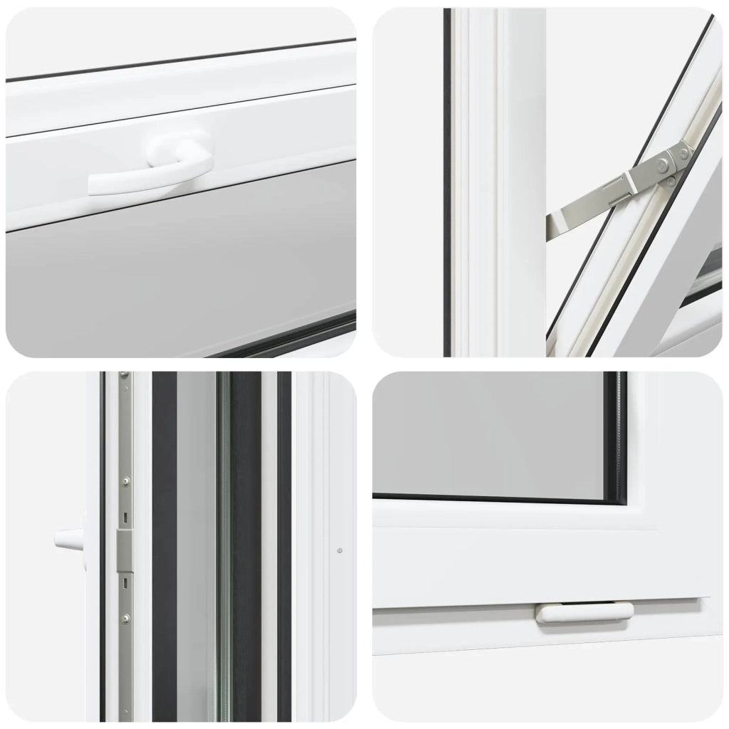 Finestra per Soffitta RISOR 100 x 40 cm PVC e Vetro Antracite CFW5604925