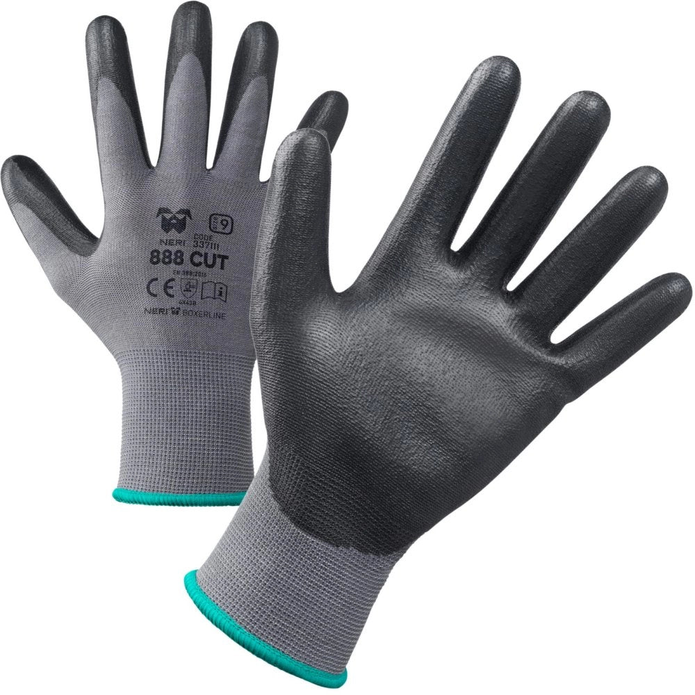 12pz guanti hob antitaglio filo/pu grigio tg.8 cod:ferx.2174