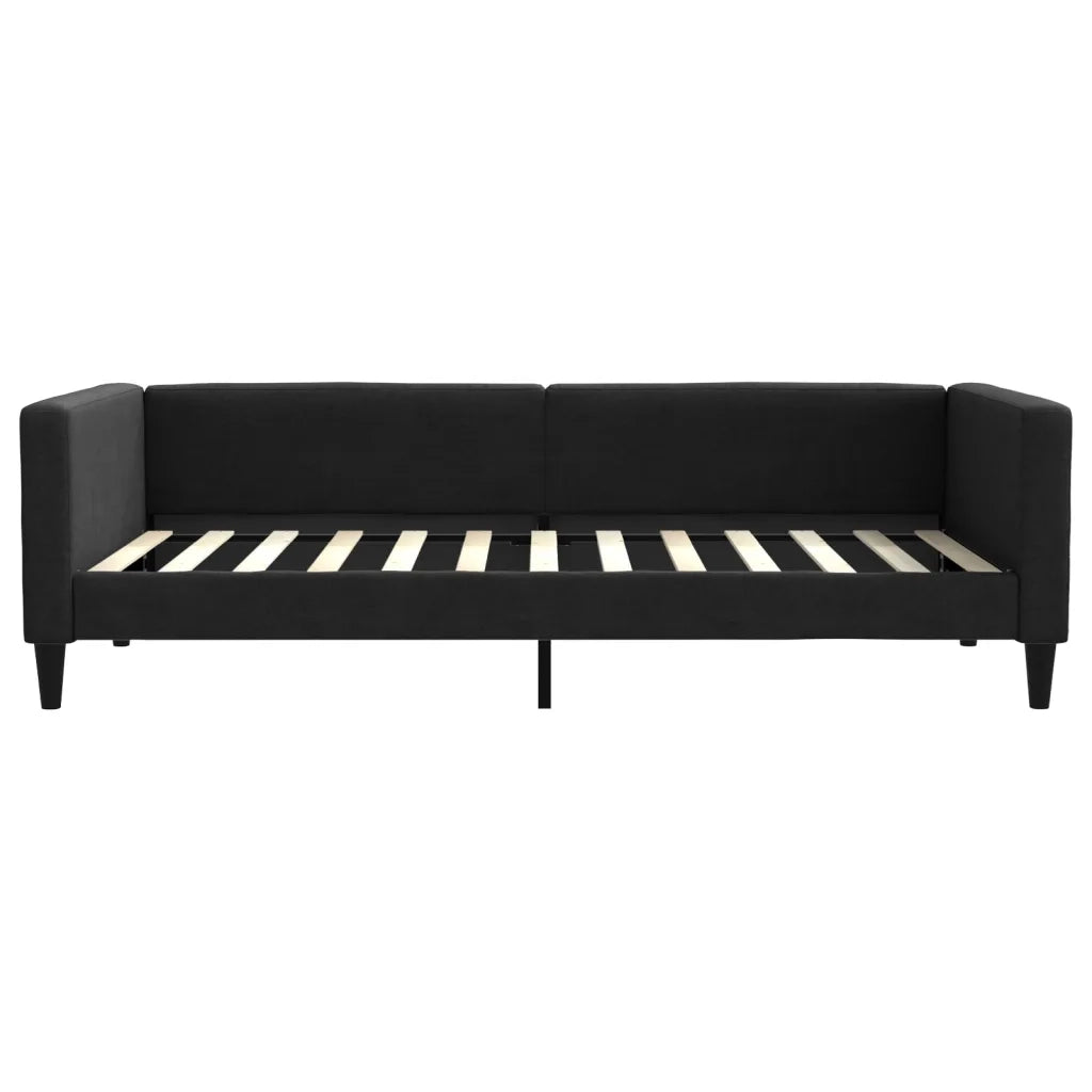 Divano letto | Sof¨¤ letto | Letto singolo Estraibile Nero 100x200 cm in Tessuto