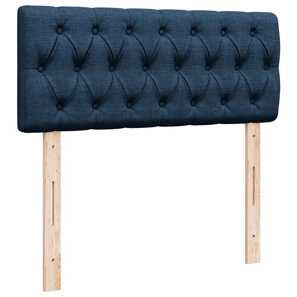 Pouf Letto con Materasso e LED Blu 120x190cm in Tessuto 3312380