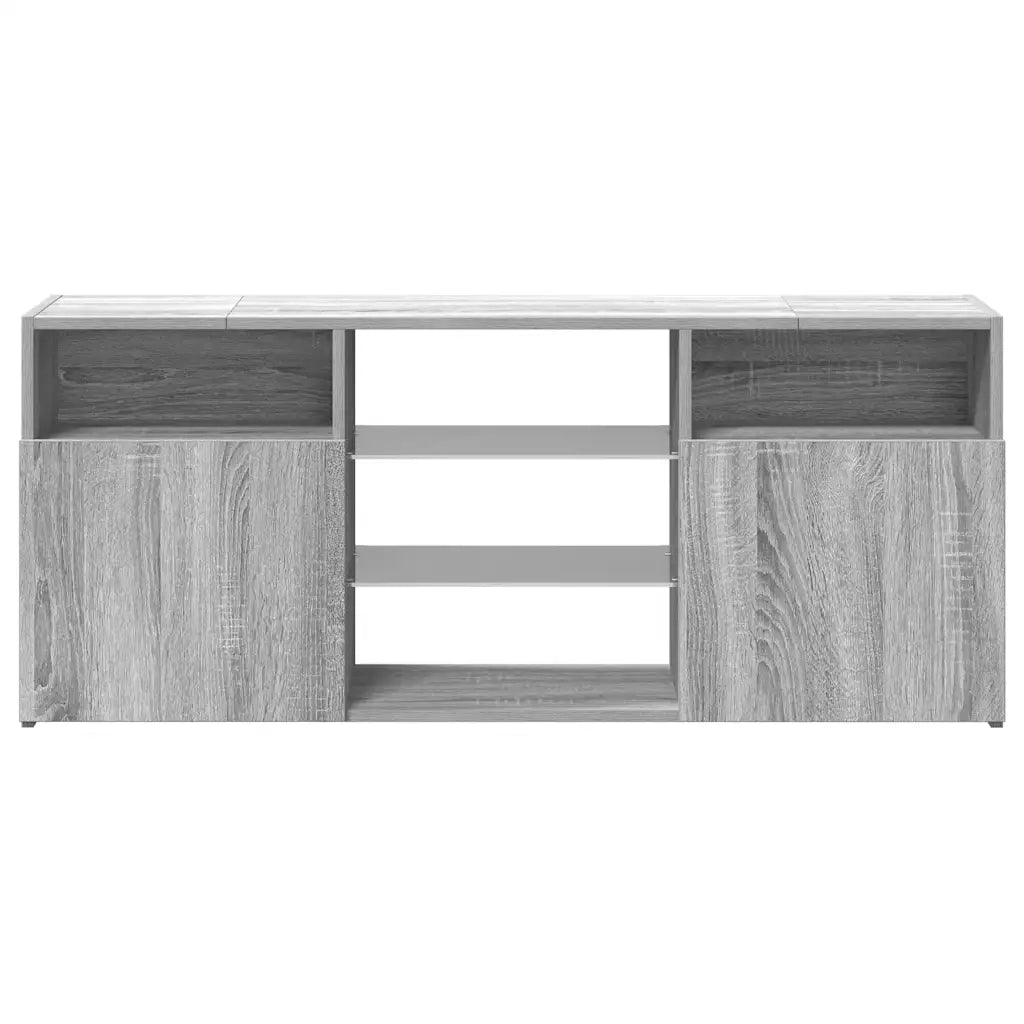 Mobile Porta TV con Luci LED-Mobile per TV-Credenza TV Grigio Sonoma 120x30x50 cm