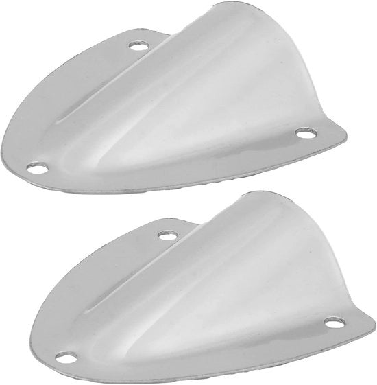 Ventilatore a Clamshell in Acciaio Inossidabile di Alta Qualità - Protezione per Cavi - Resistente al Tempo - Duraturo - Dimensioni 57 x 55 mm