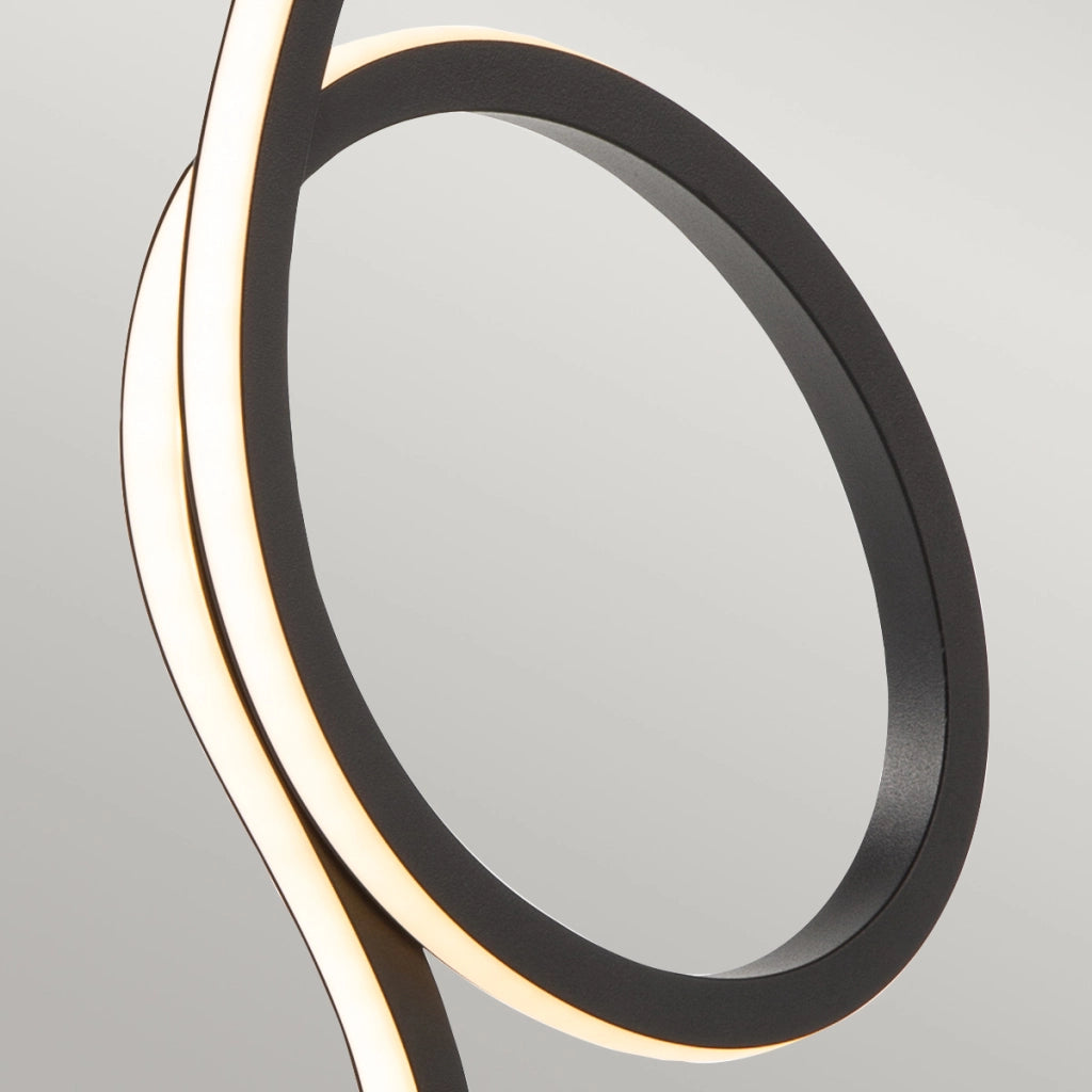 Lampada da tavolo moderna nera Flamingo Elstead LED 6W