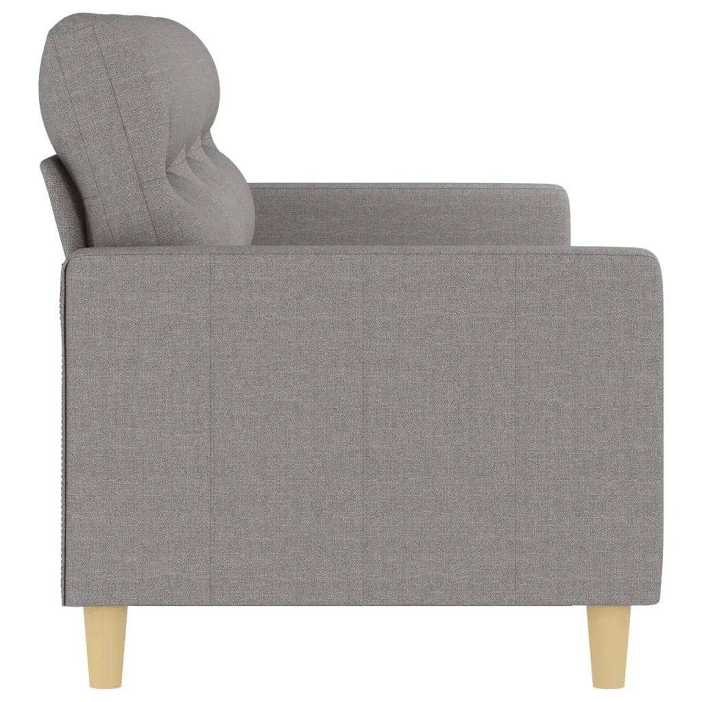 Divano a 3 Posti Grigio Chiaro 180 cm in Tessuto 348799