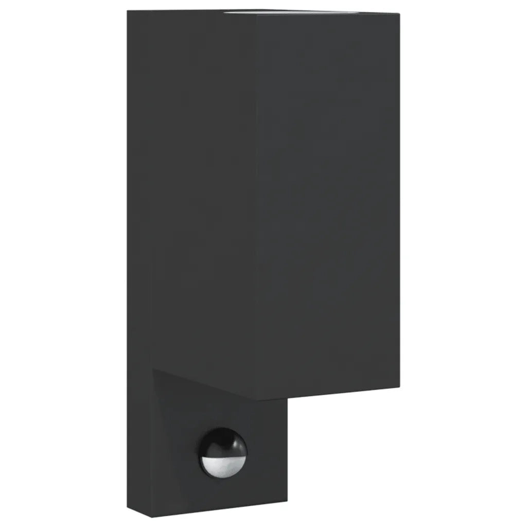 Applique con Sensore Nera in Alluminio Pressofuso 4006308