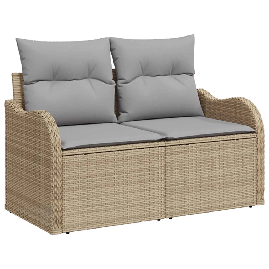 Set di divani 6 pz Beige e Grigio Chiaro 3447147