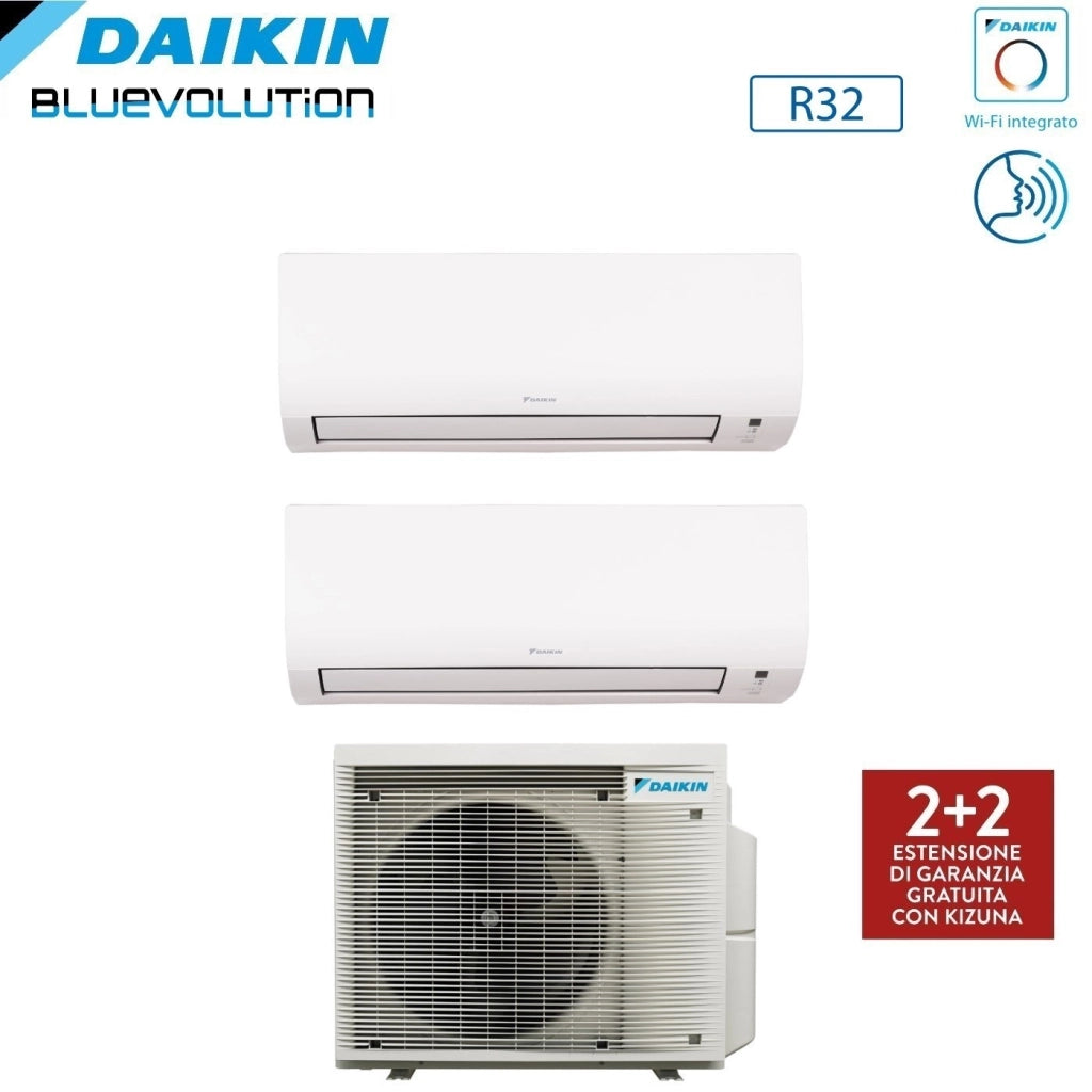 Condizionatore Daikin Dual Split COMFORA 9+9 con 2MXM40A R-32 Wi-Fi Integrato