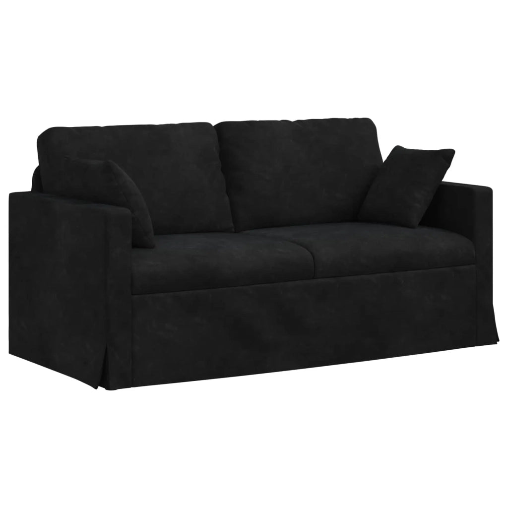Divano Nero 158 x 78 x 80 cm Velluto