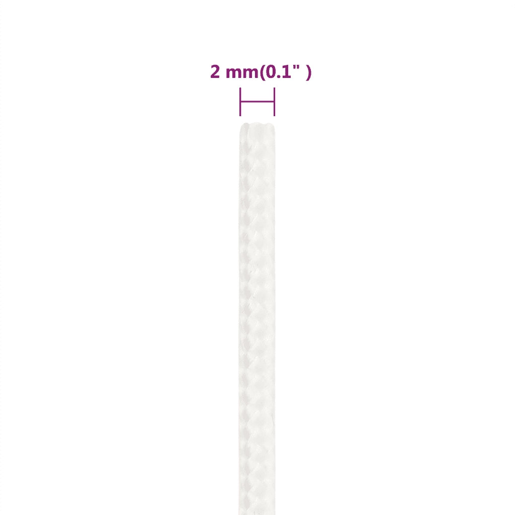 Corda per barca Completamente Bianca 2 mm 50 m in Polipropilene 152530