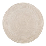 Tappeto Menorca in plastica riciclata sabbia rotondo ø180 cm