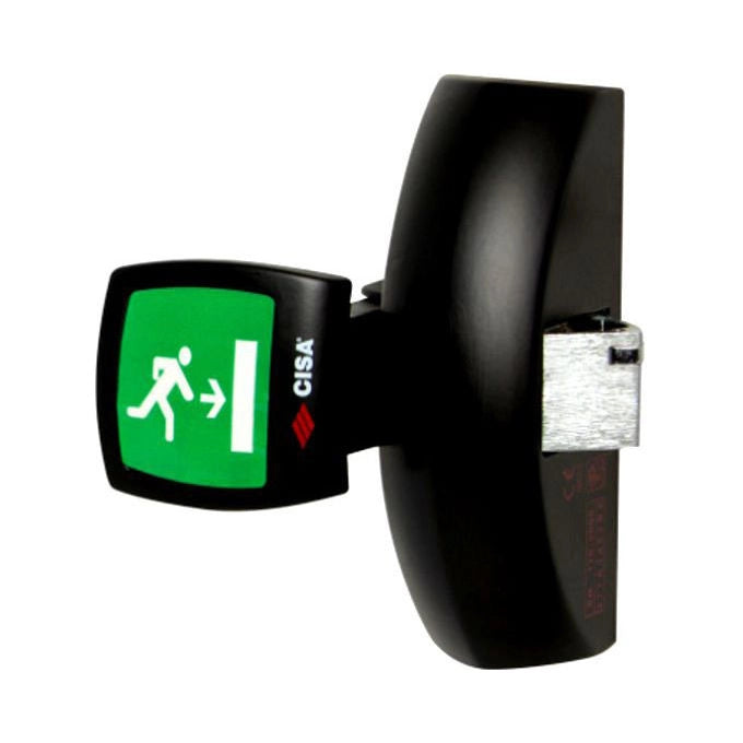 Cisa 1.59061.10.0 Fast Push Pad Maniglione Antipanico Laterale Componibile Ambidestro Alluminio colore Nero
