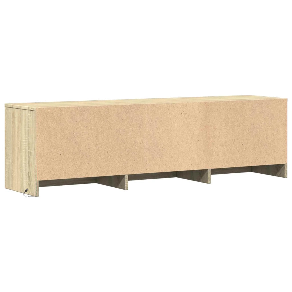 Mobile TV con LED-Credenza per TV Rovere Sonoma 140 x 34 x 40 cm