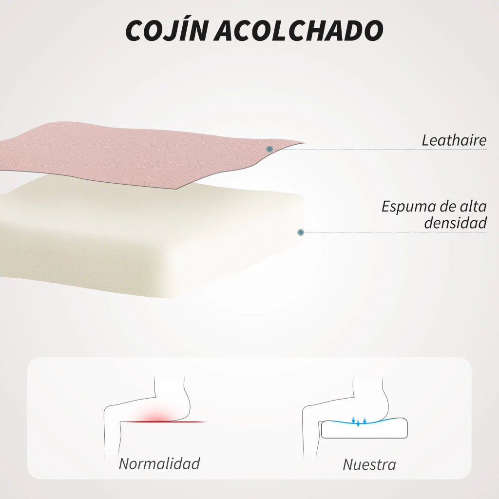Sedia da Ufficio Girevole Regolabile con Schienale e Braccioli ¨C zephmum ¨C Rosa