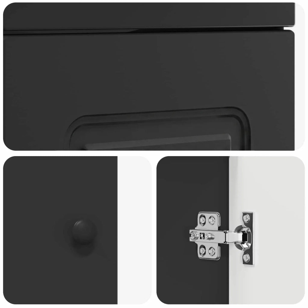 Mobile da bagno con lavabo Nero 42 x 40 x 84,5 cm 889995