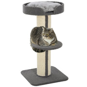 Tiragraffi per gatti con piattaforma e cuscini ¨C Minimal ¨C 91 cm, grigio