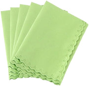Set di microfibre per pulire strumenti musicali 5 pezzi - 25x25 cm - Microfibra super soffice - Verde - Panno di microfibra