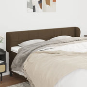 Testiera ad Orecchio Marrone Scuro 183x23x78/88 cm in Tessuto 3117161