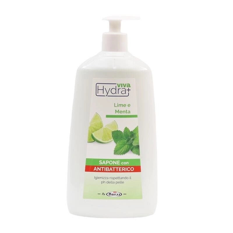HYDRA VIVA+ SAPONE CON ANTIBATTERICO 1 LT LIME E MENTA