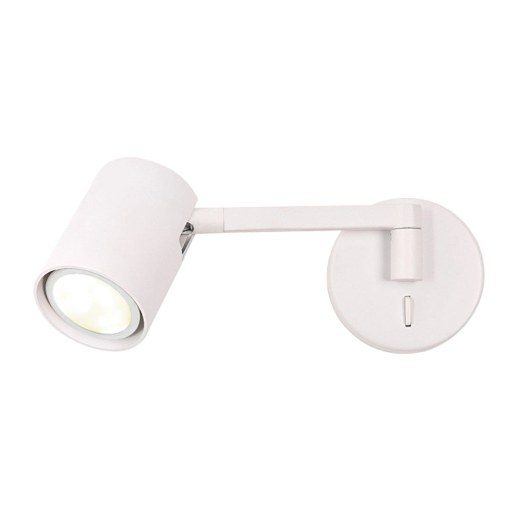 Applique moderna bianca orientabile GU10 Snow Light Prestige