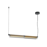 Maytoni Sospensione Moderna Flat 1 luce LED integrato ottone metallo vetro