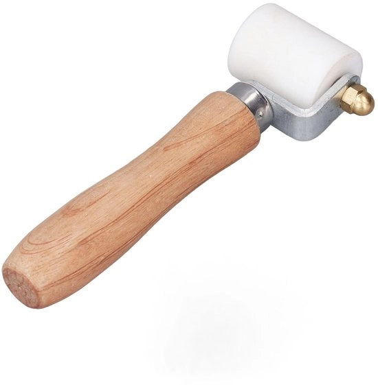 Rollatrice a caldo Resistente ad alta temperatura Manubrio ergonomico in legno - Utilizzabile per cucito e quilting - Diametro del cilindro 32mm - Resistente allo sfregio - Rollatrice per cucito