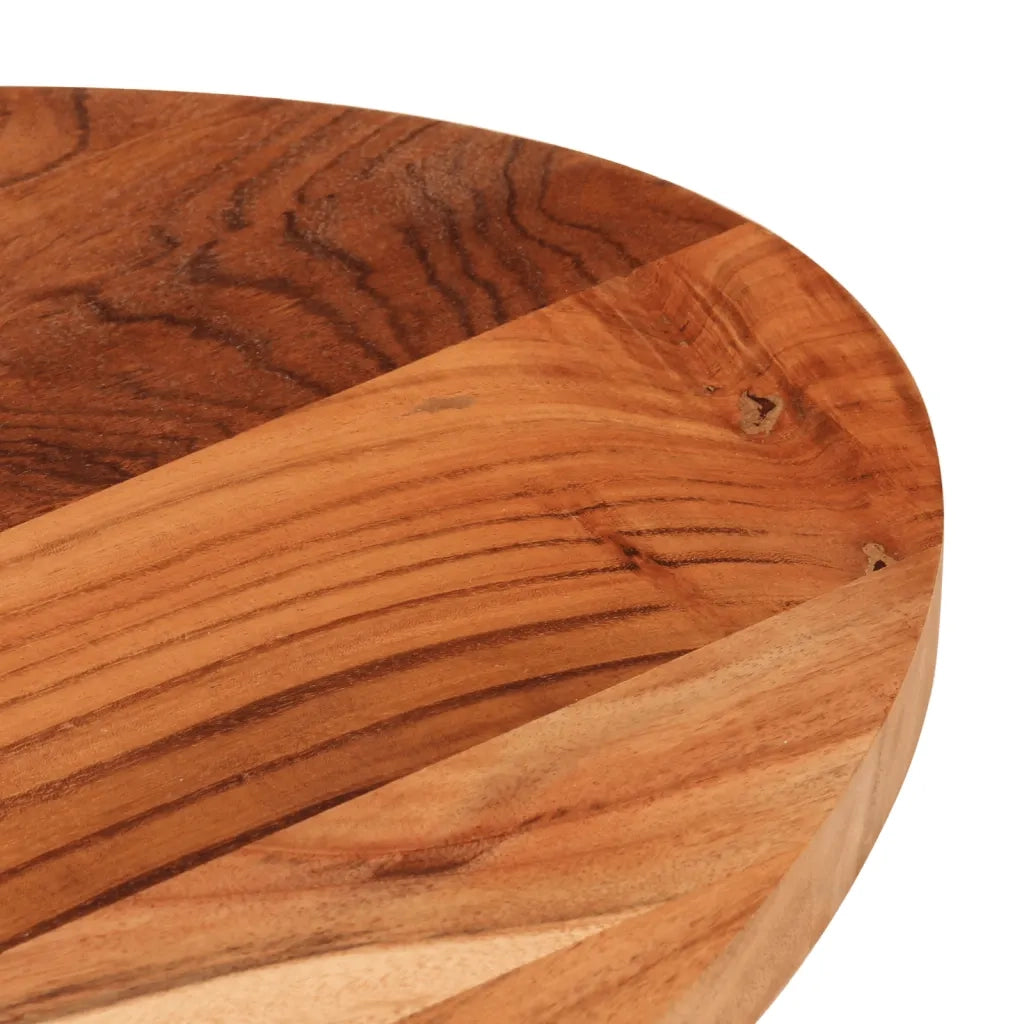 Piano Tavolo 120x50x3,8 cm Ovale in Legno Massello di Acacia 370814