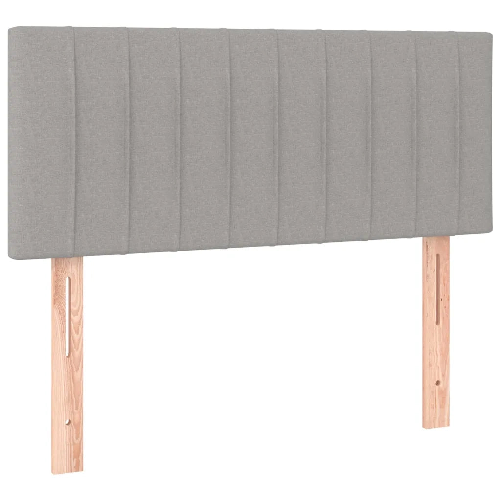 Giroletto a Molle con Materasso-Struttura Letto Grigio Chiaro 90x200 cm Tessuto 353083
