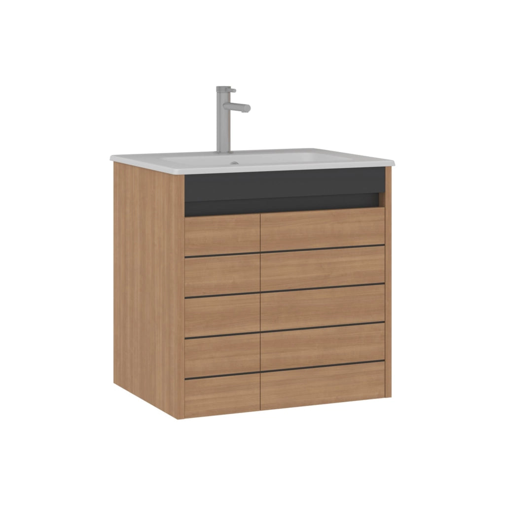 Mobile lavabo "Ricato 60" - 61 x 47 x 62 cm - Noce