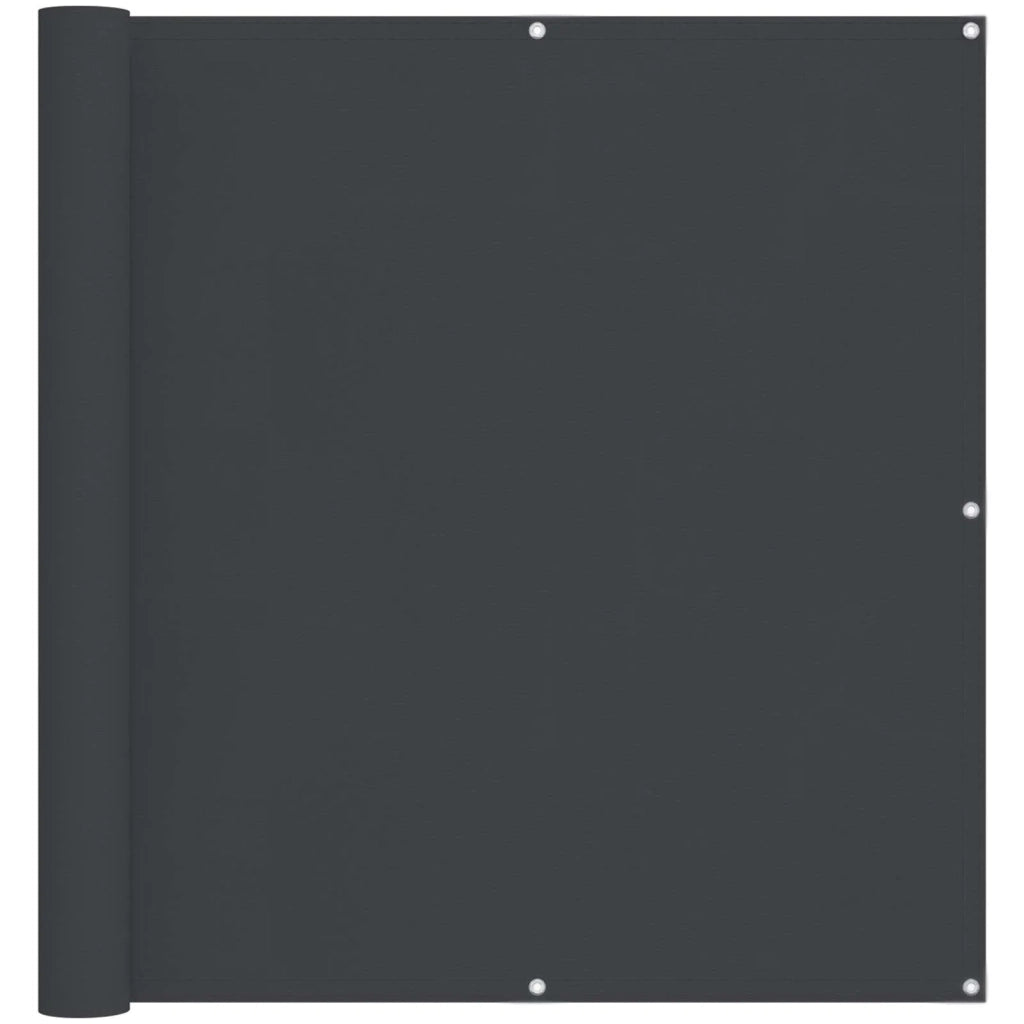 Schermo da balcone Nero 110 x 600 cm Tessuto Oxford 42030860