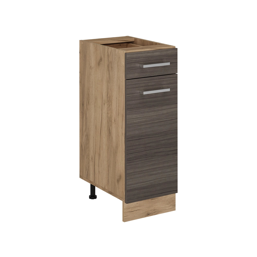 Vicco Mobiletto base per cucina Grigio nobile 30 cm senza piano di lavoro