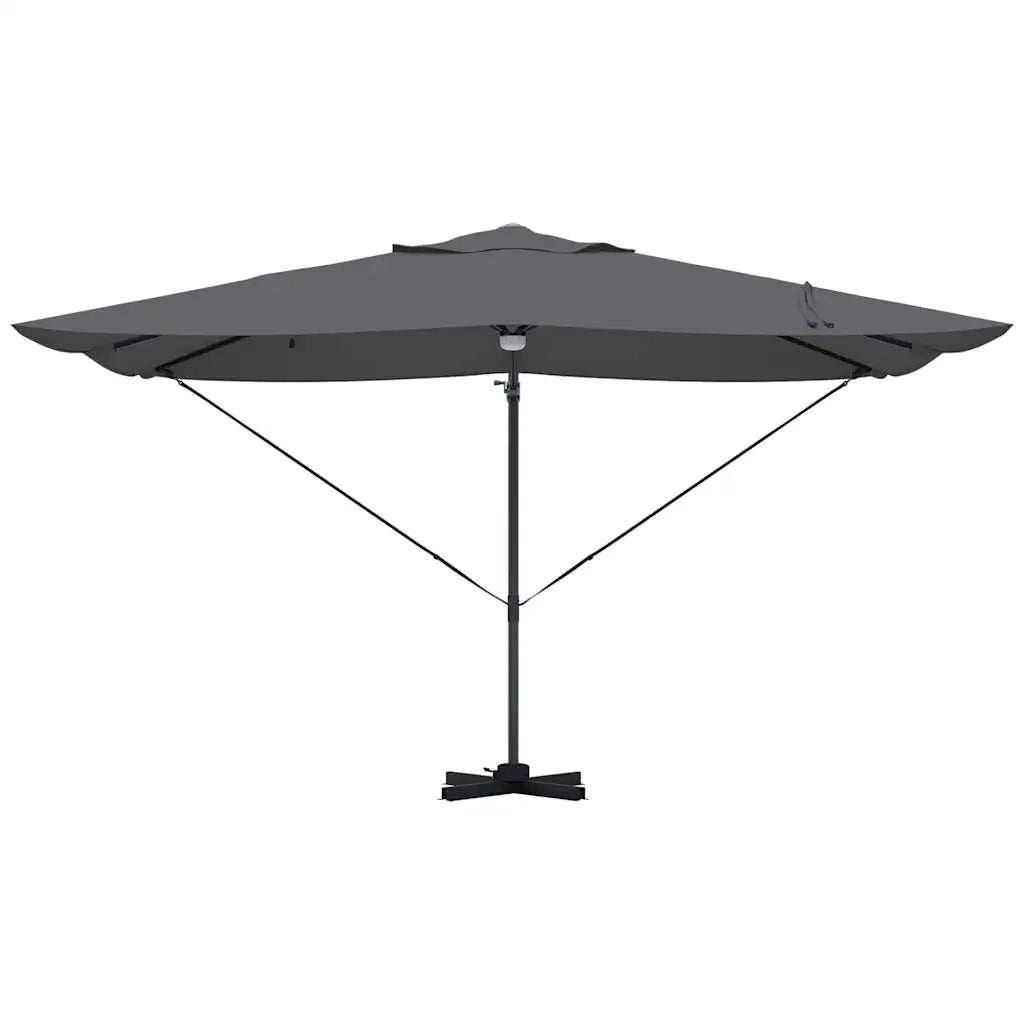 Ombrello | Parasolne Antracite 351 x 250 x 253 cm Poliestere e Alluminio