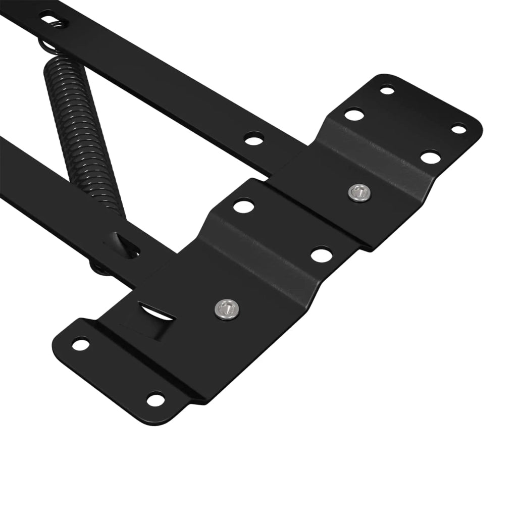 Meccanismo di Sollevamento per Letto 12 pcs Nero Ferro