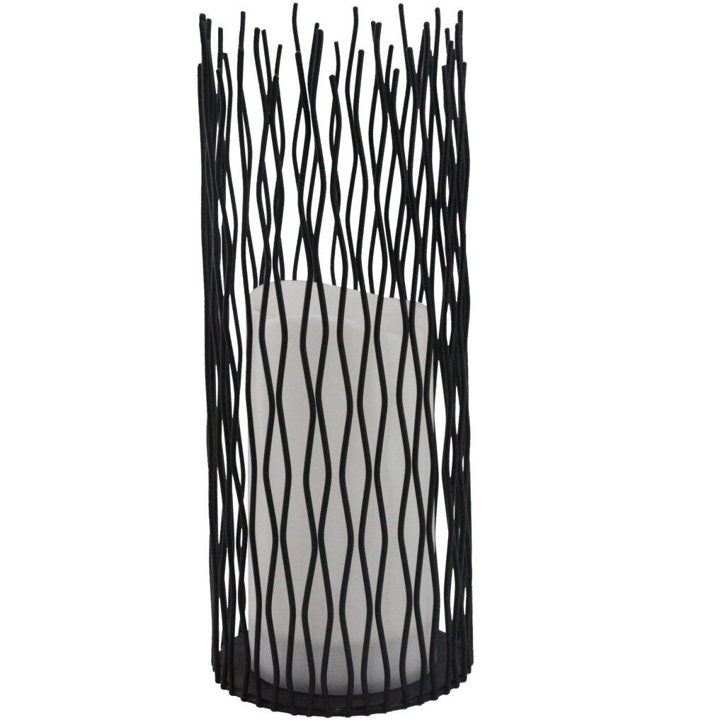 Lampada LED decorativa NYBORG 35cm nera IP44 Polux