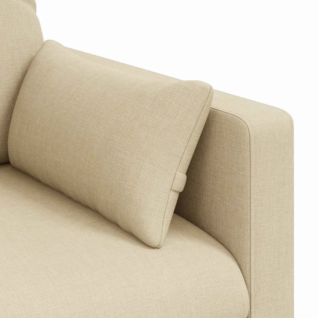 Divano Crema 139 x 78 x 80 cm Tessuto 42024360
