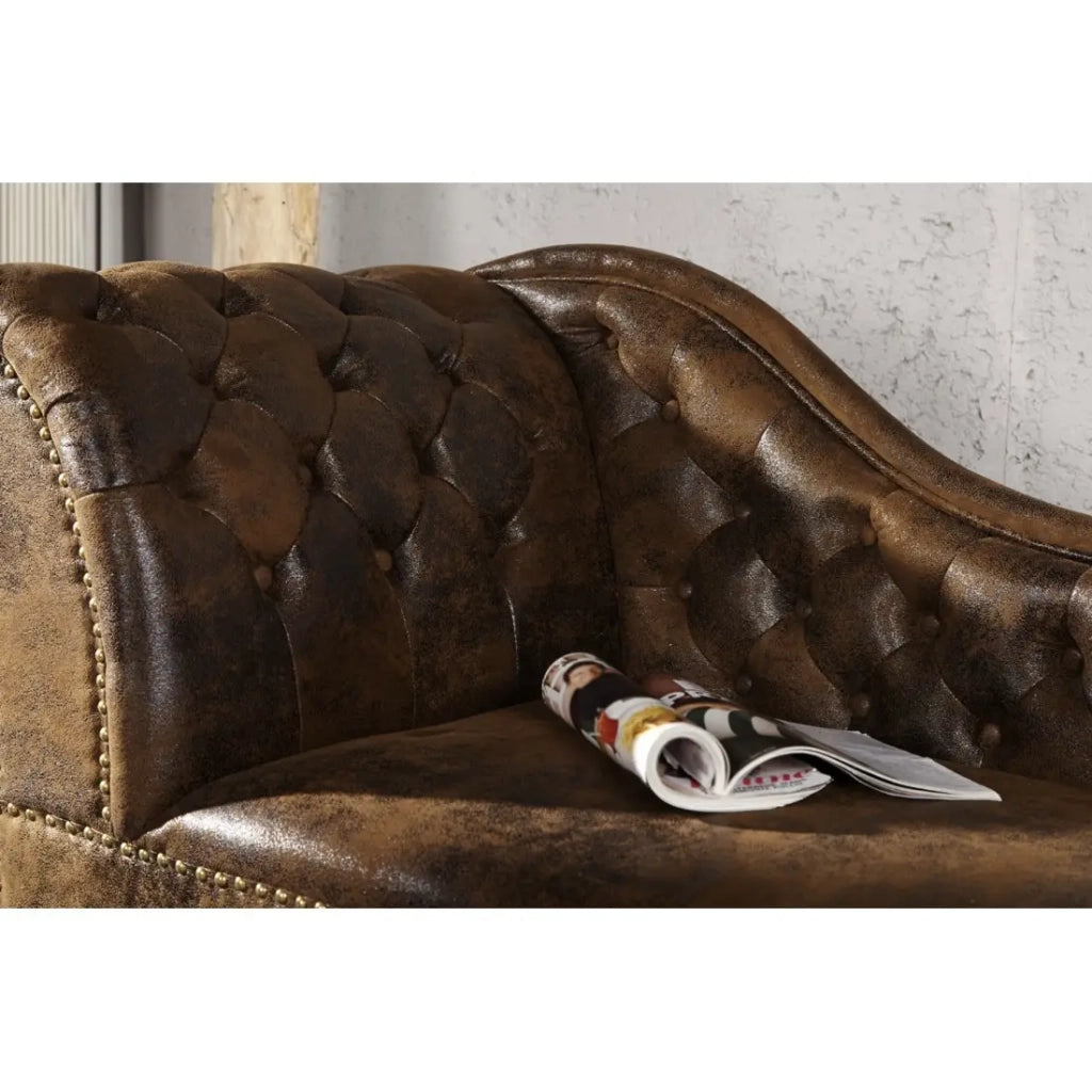 Méridienne EDGAR – Marrone – Stile barocco