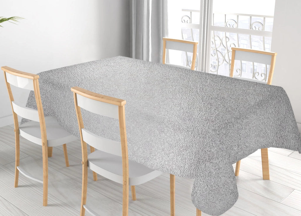 Tovaglia Natalizia Antimacchia Plastificata PVC Glitter Argento Proteggi Tavolo Natale - 140x240 - Glitter Argento