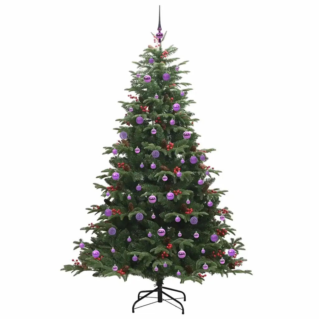 Albero di Natale artificiale con 300 LED Verde 210 cm 3395565