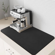 Mat di Sorbimento per Caffè con Superficie Antiscivolo - Materiale PU Resistente alle Macchie - Dimensioni 40 x 60 cm - Ideale per Macchina del Caffè