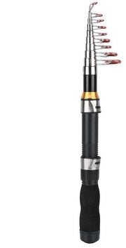 Fishing Rod Telescopico Design - Mini Rod da Pesca - Rod da Pesca Leggero - Rod da Pesca per Pesca in Mare - Rod da Pesca per Pesca in Acqua Dolce - Manico di Comfort - Supporto per Pesci
