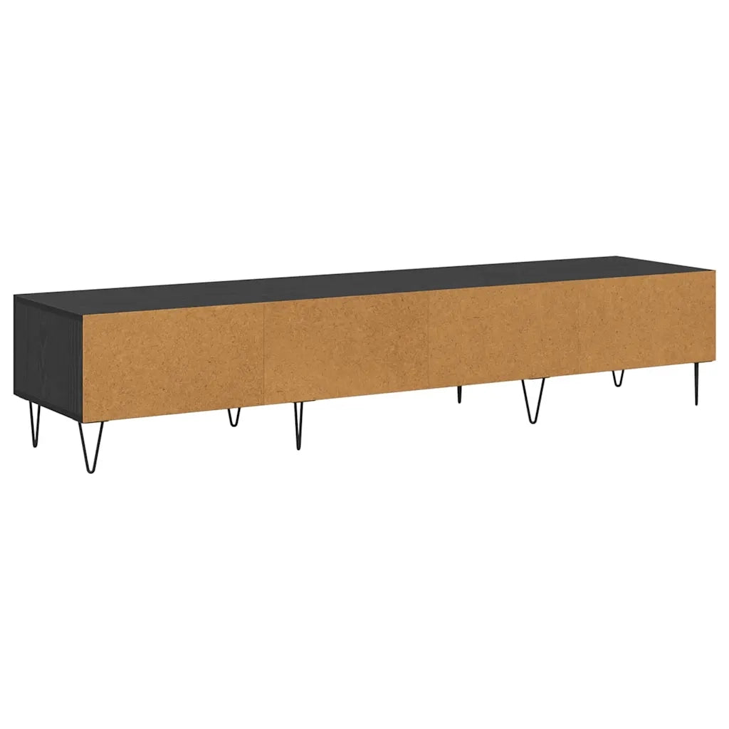 Mobile TV | Armadietto TV | Mobile Porta TV Rovere nero 150 x 36 x 30 cm Legno multistrato